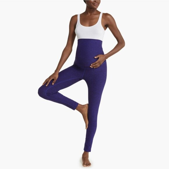 NWT Nordstrom ZELLA High Waisted Restore Soft Maternity Leggings Space Dye M - Picture 1 of 10